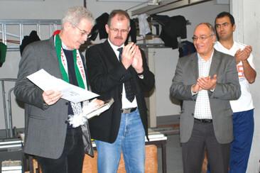 Karame verabschiedet die palästinensische Sportdelegation